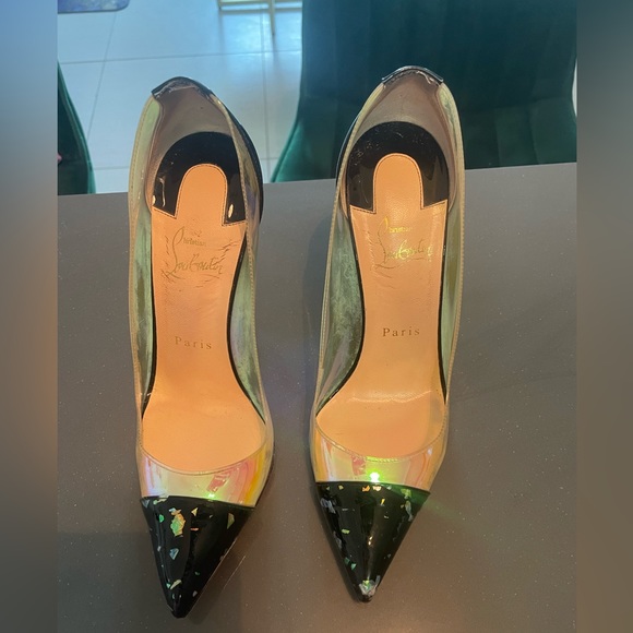 Christian Louboutin Shoes - Christian Louboutin size 38/8 Debout 100 Disco PVC Ologram